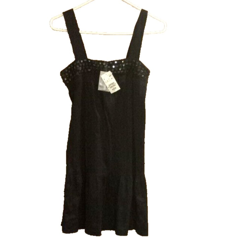 H & M Black beach cover /Dress size 6 new with tags sleeveless Womans summer